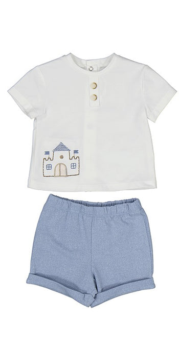 Mayoral Baby Boys Castle Shorts Set