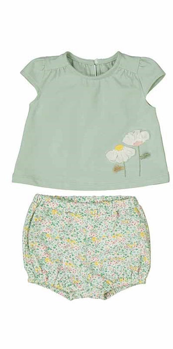 Mayoral Baby Girls Set Jade Floral Summer Set