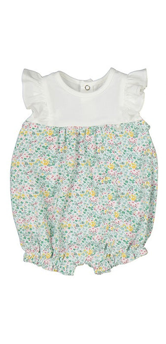 Baby Girl Shorty Romper Jade Foral