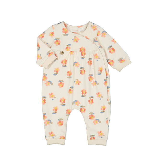 Mayoral Peaches Romper - Long Sleeve