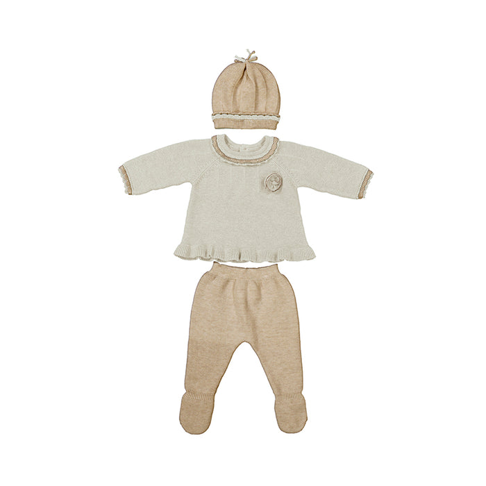 Mayoral Walnut Knit 3-piece TMH Outfit