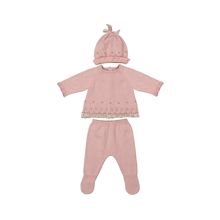 Mayoral Sugar Pink Knit 3-piece TMH Outfit