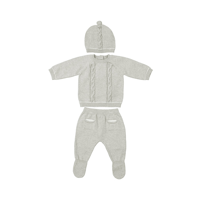 Mayoral Grey Knit 3-piece TMH Outfit