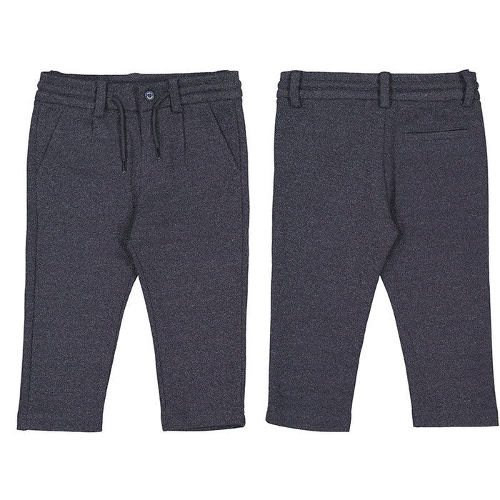 Soft & Stretchy Infant Boys' Dressy Pants- Heathered Navy