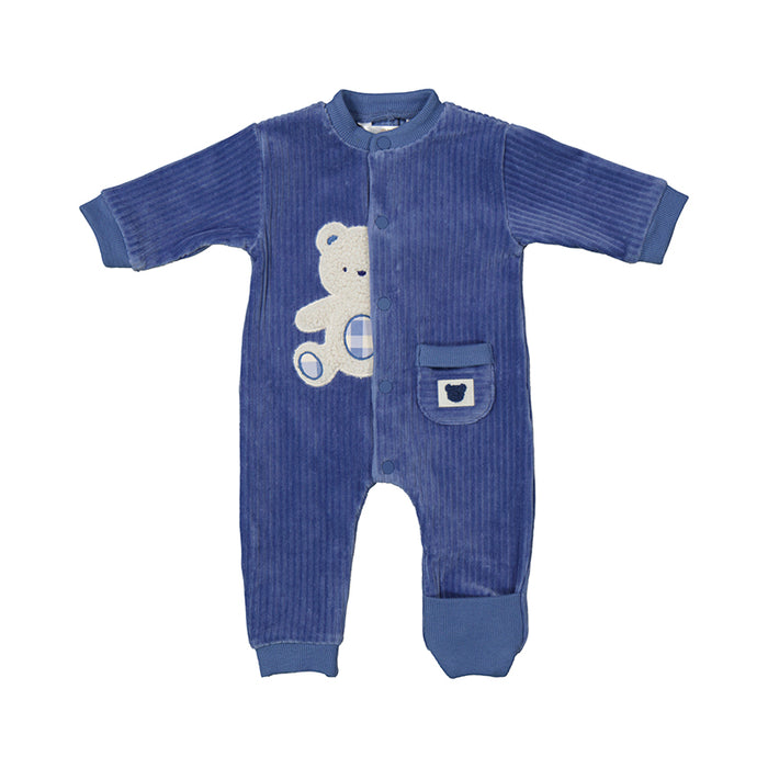 Mayoral Soft Ribbed Footie/Romper