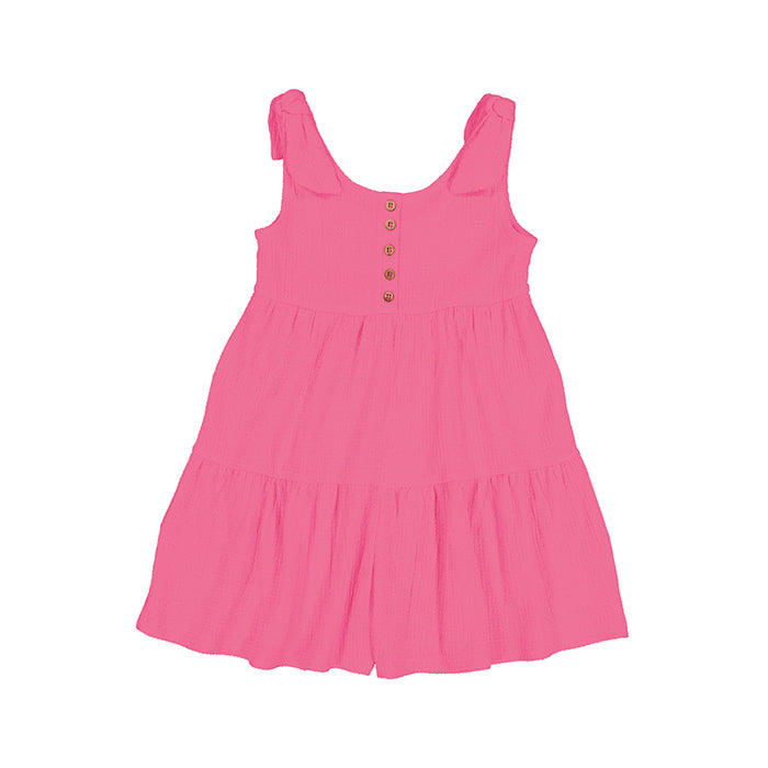 Mayoral Fuschia Pink Tank Top 1-Piece Short Romper