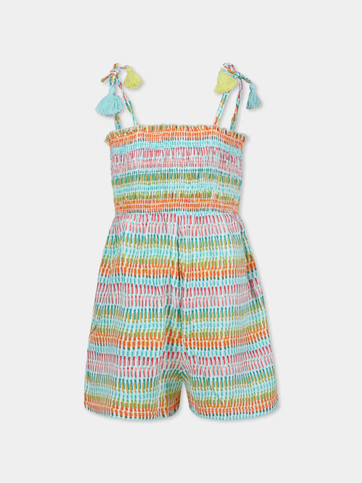 Girls Summer Striped Romper