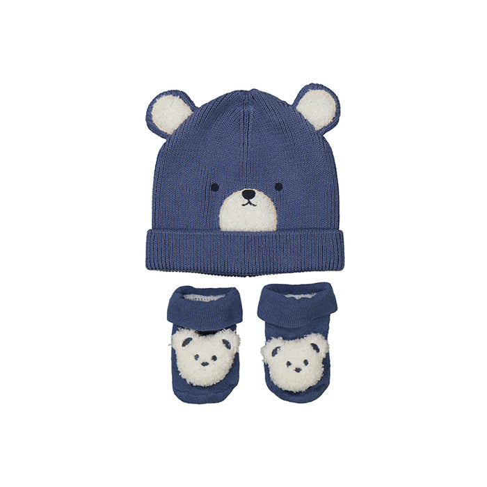 Baby Bear Hat and Bootie Set