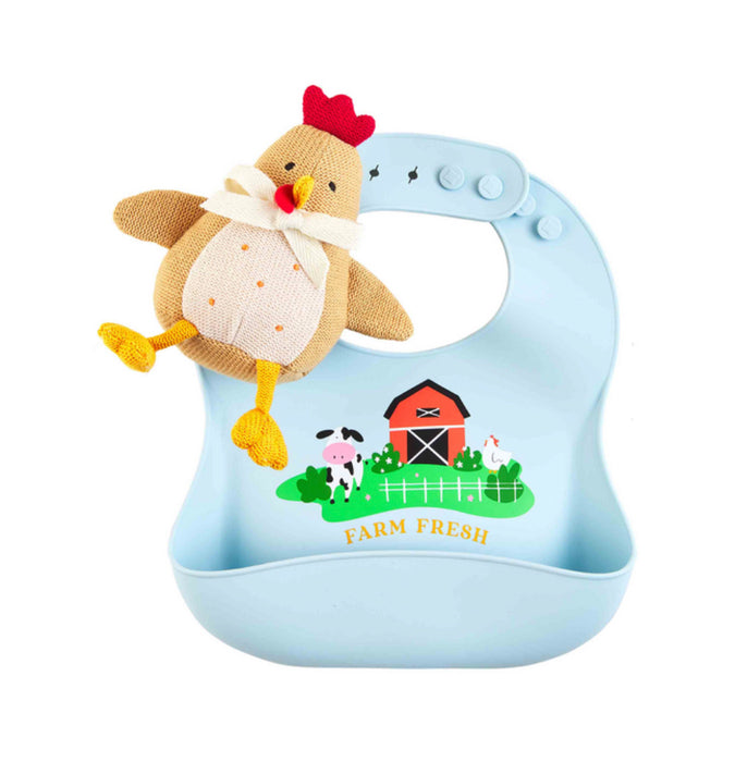 Farm Fresh Bib & Rattle Set