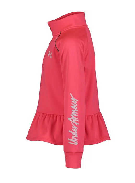 Under Armour Girls Solid Half-Zip Fleece Pullover & Animal-Printed Jersey Leggings Set