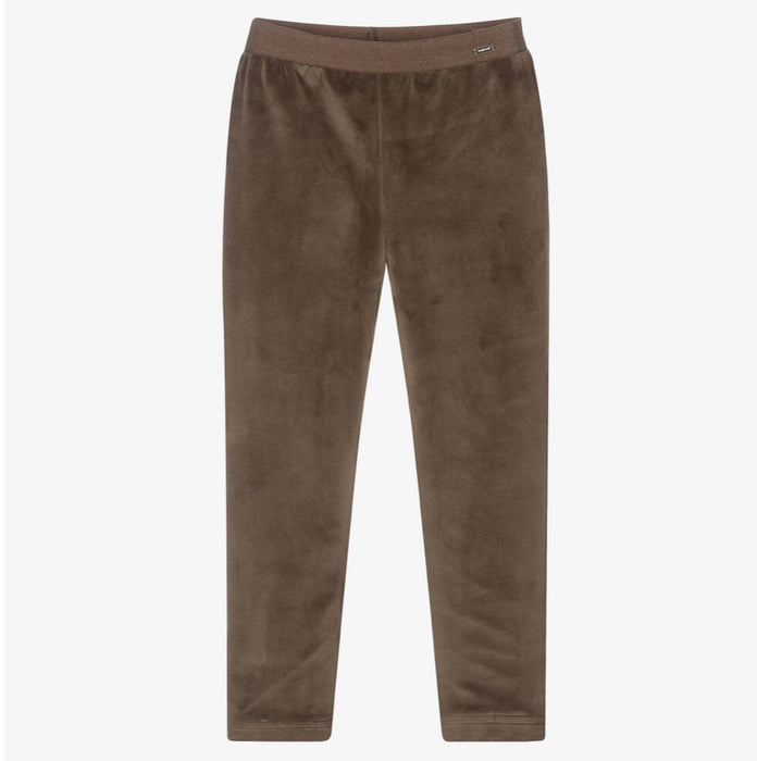 Cocoa Brown Velour Leggings