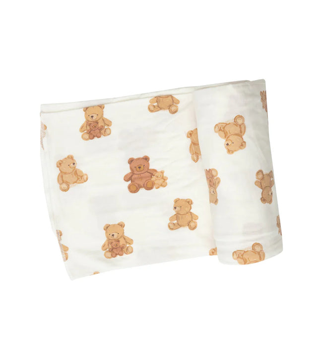 Angel Dear Teddy Bears Swaddle Blanket