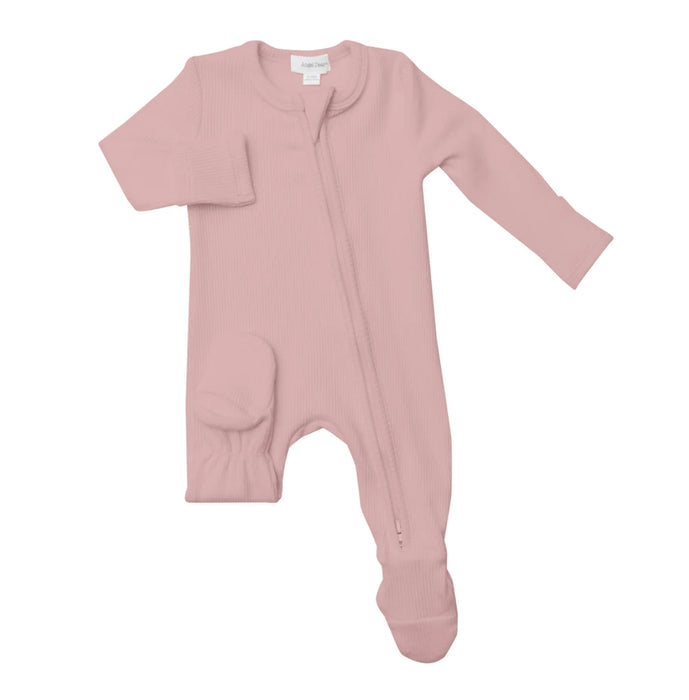 Angel Dear Silver Pink 2-way Zipper Footie