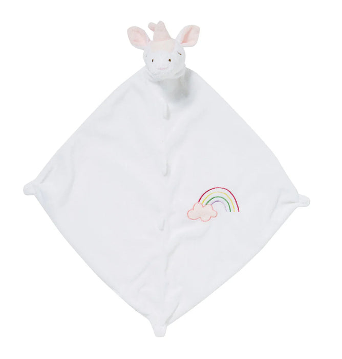 Angel Dear White Unicorn Lovey Blankie