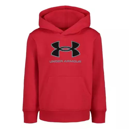 Under Armour Mesh Logo Hoodie in Red