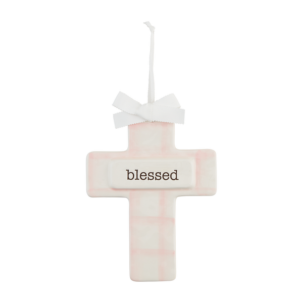 Pink Ceramic Keepsake Cross