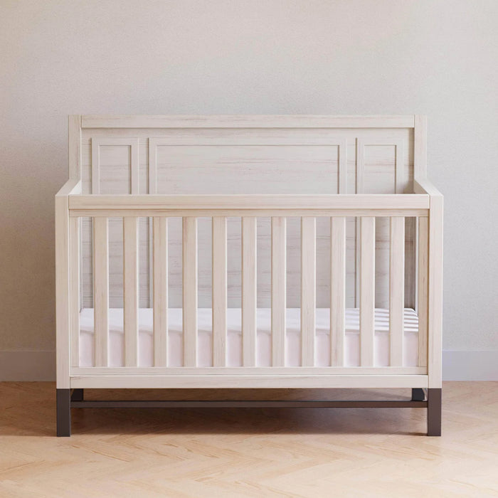 Monogram Newbern 4-in-1 Convertible Crib - White Driftwood