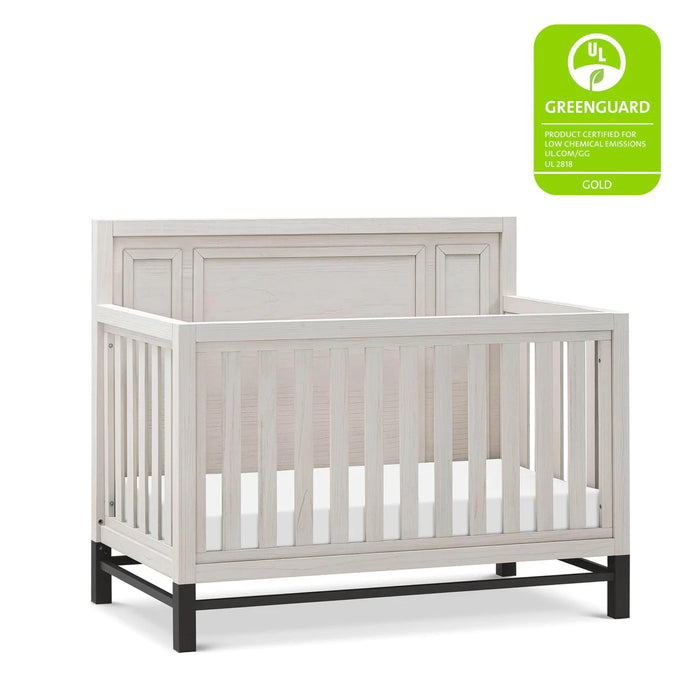 Monogram Newbern 4-in-1 Convertible Crib - White Driftwood