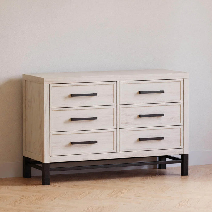 Monogram Newbern 6-Drawer Assembled Dresser- White Driftwood