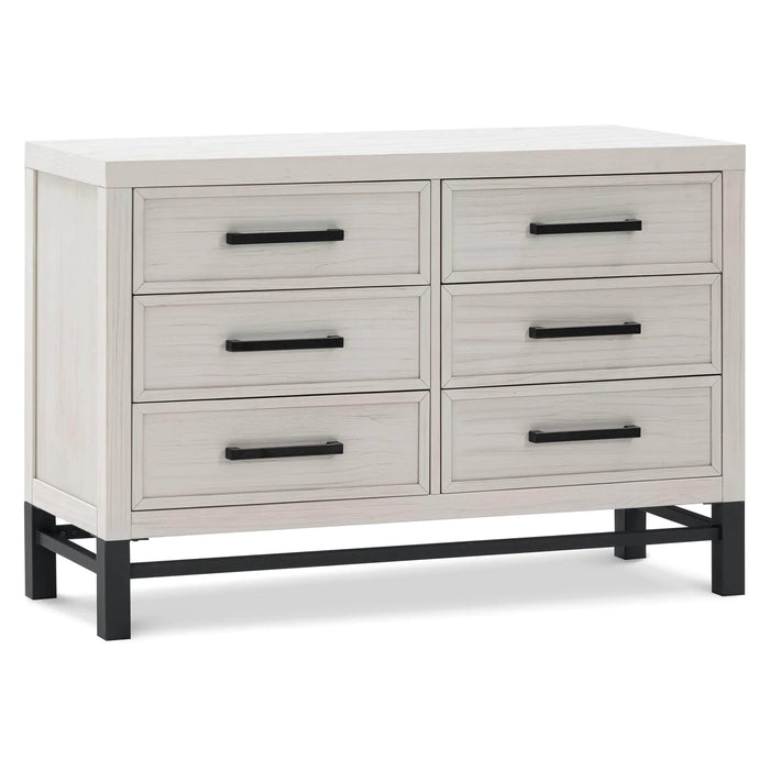 Monogram Newbern 6-Drawer Assembled Dresser- White Driftwood