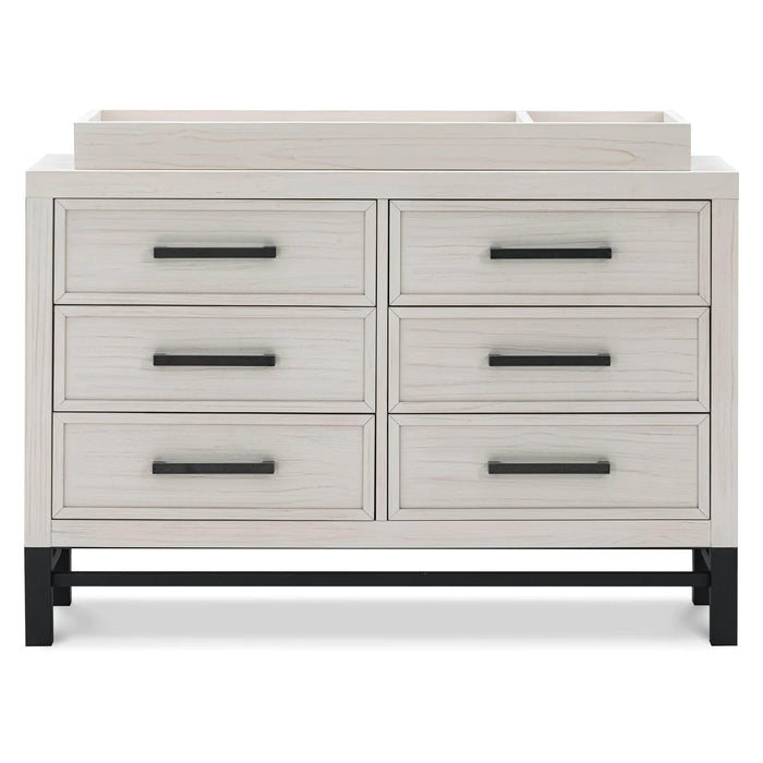 Monogram Newbern 6-Drawer Assembled Dresser- White Driftwood