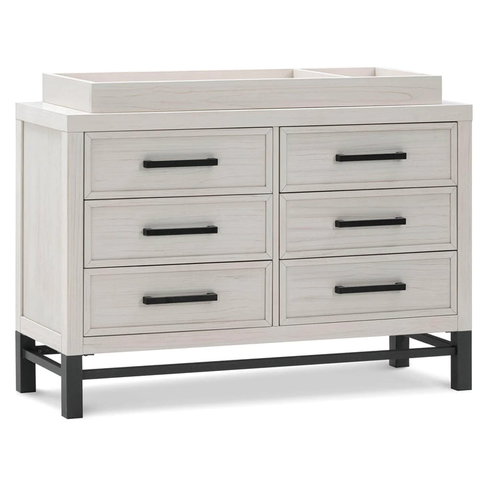 Monogram Newbern 6-Drawer Assembled Dresser- White Driftwood