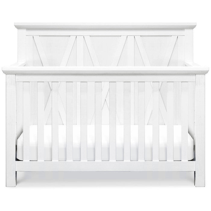 Monogram Emory Farmhouse 4-in-1 Convertible Crib- Linen White