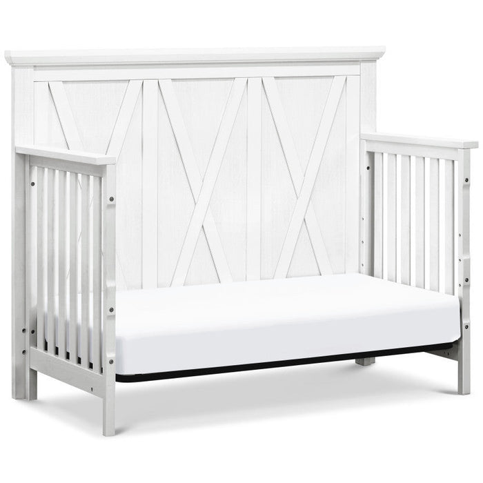 Monogram Emory Farmhouse 4-in-1 Convertible Crib- Linen White