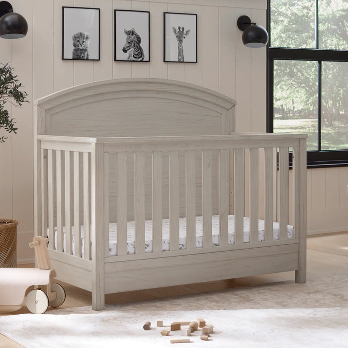 Monogram Hemsted 4-in-1 Convertible Crib - White Driftwood