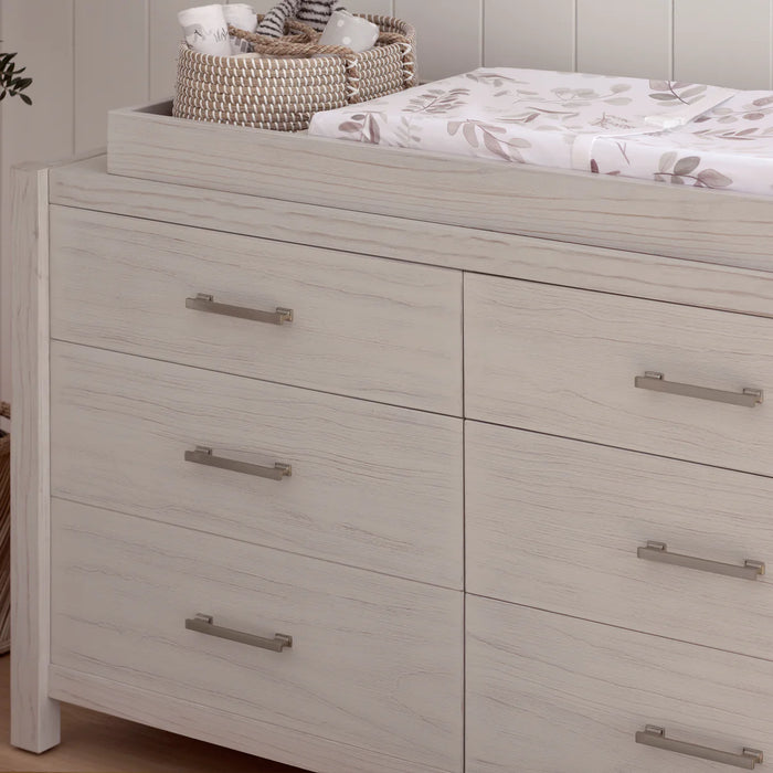 Monogram Hemsted 6-Drawer Assembled Dresser- White Driftwood