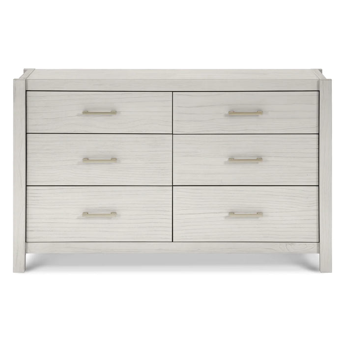 Monogram Hemsted 6-Drawer Assembled Dresser- White Driftwood