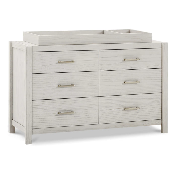 Monogram Hemsted 6-Drawer Assembled Dresser- White Driftwood