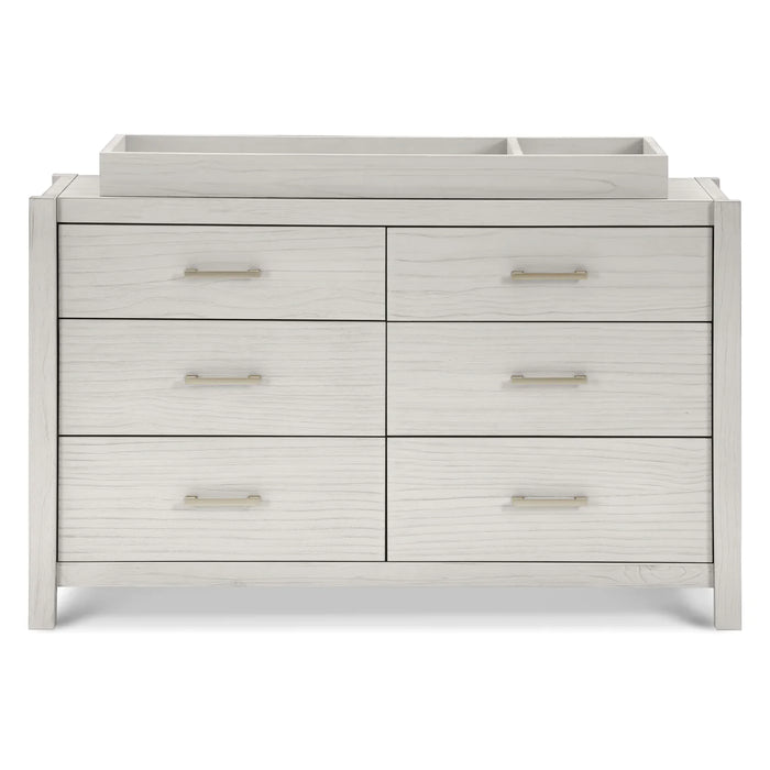 Monogram Hemsted 6-Drawer Assembled Dresser- White Driftwood