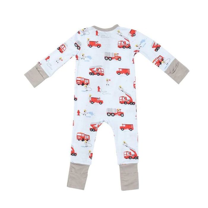 Angel Dear Firetruck Dalmations 2-way Zipper Romper