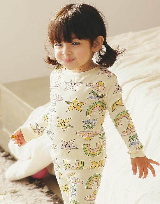 Happy Day Long Sleeved Pajama/ Loungewear Set