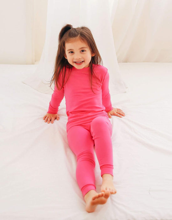 Hot Pink Long Sleeve Pajamas