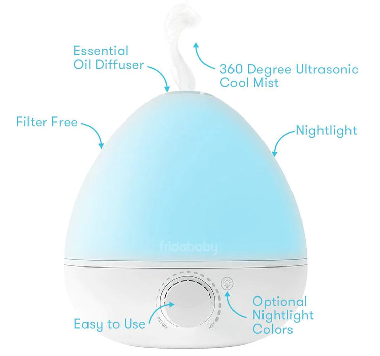 FridaBaby - BreatheFrida - 3 in 1 Humidifier/ Diffuser/ Nightlight