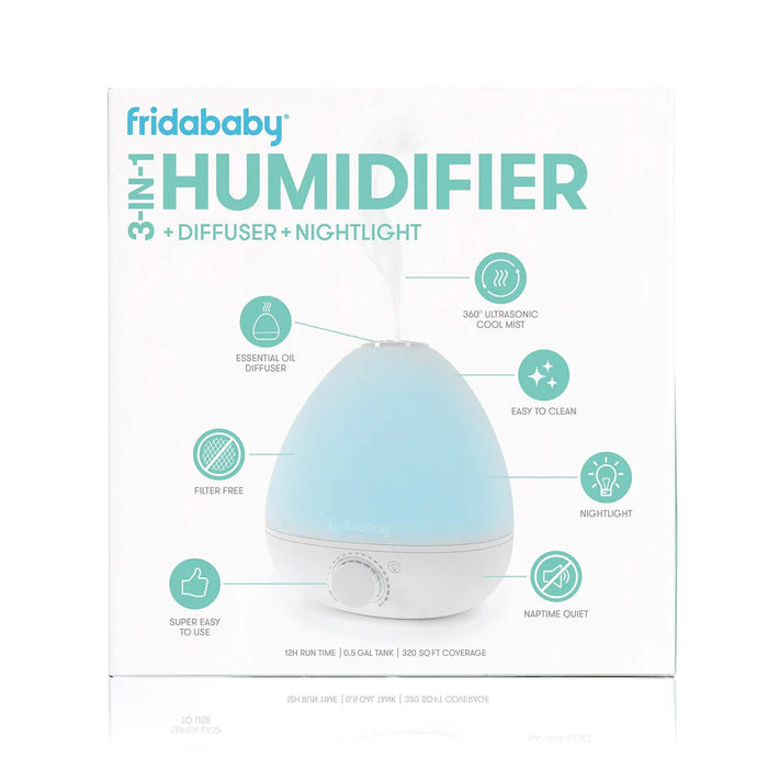 FridaBaby - BreatheFrida - 3 in 1 Humidifier/ Diffuser/ Nightlight