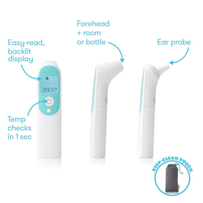 FridaBaby 3 in 1 Ear, Forehead + Touchless Infrared Thermometer