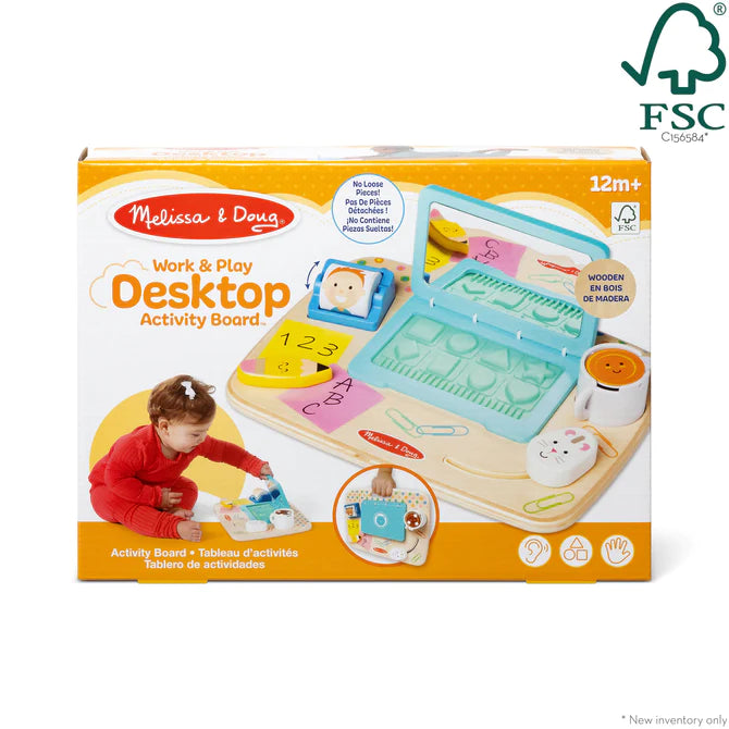 Wooden Work & Play Desktop Activity Board