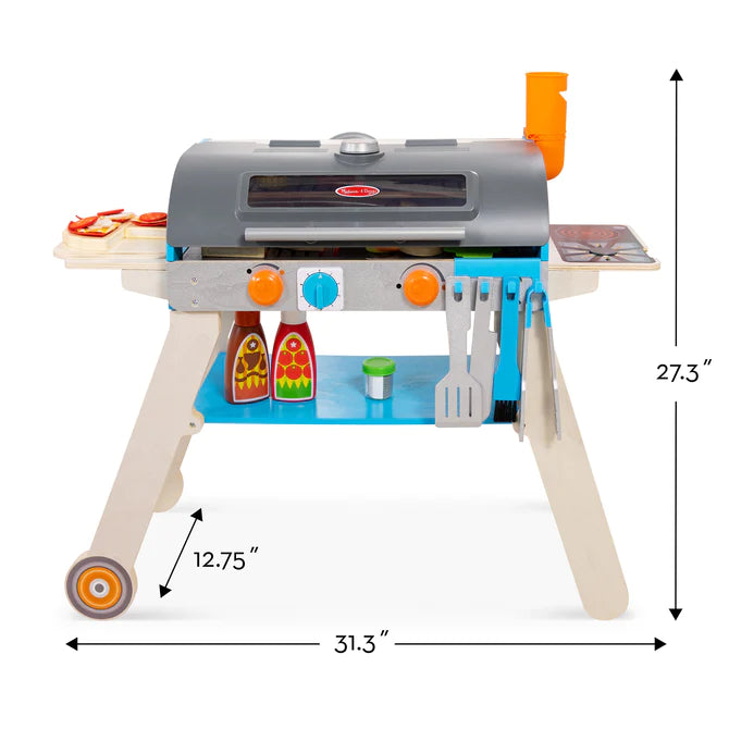 Deluxe Grill & Pizza Oven Playset