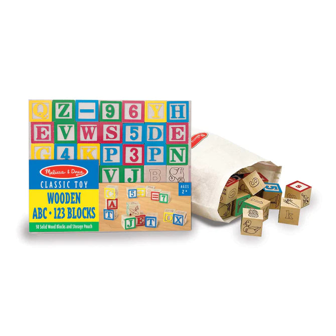 Wooden ABC/ 123 Blocks