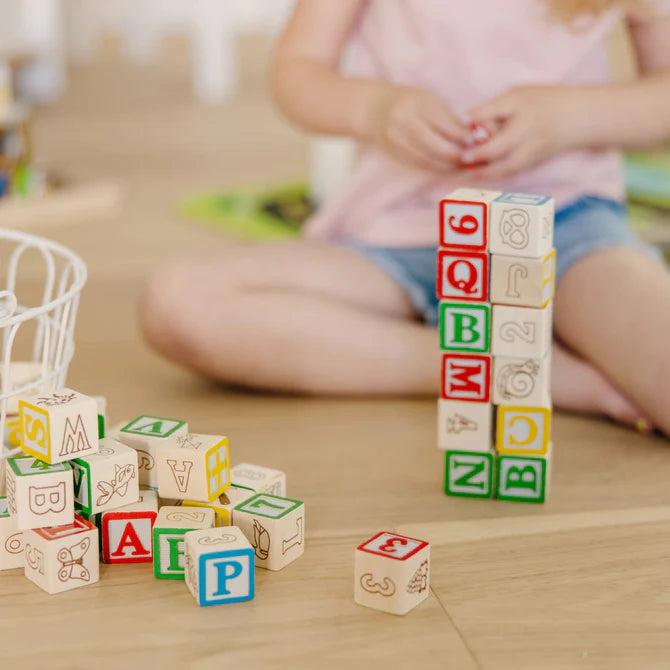 Wooden ABC/ 123 Blocks