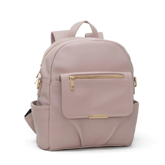 Pretty Pockets Small Backpack - Dusky Pink