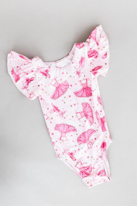 Mila & Rose Pirouette Flutter Short Sleeved Leotard