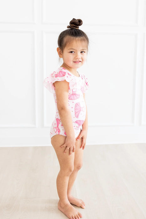 Mila & Rose Pirouette Flutter Short Sleeved Leotard