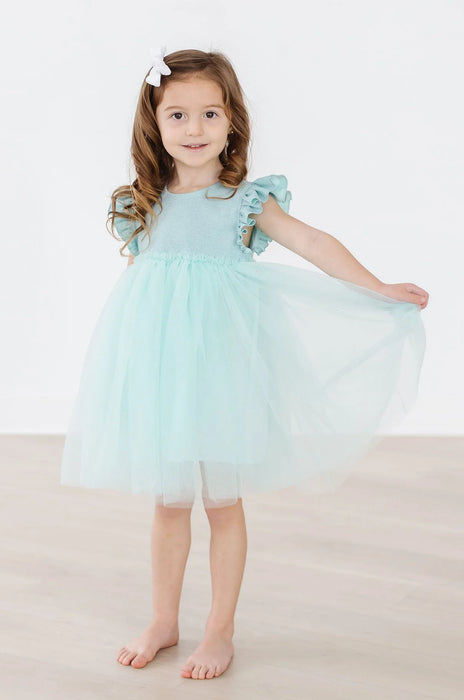 Mila & Rose Sage Shimmer Tutu Dress