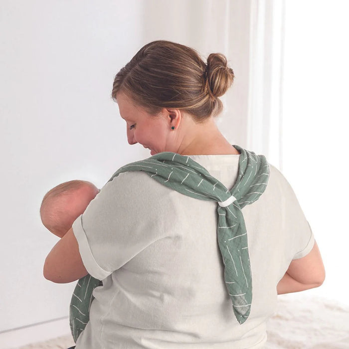 Itzy Ritzy Breastfeeding Boss Sage Mudcloth