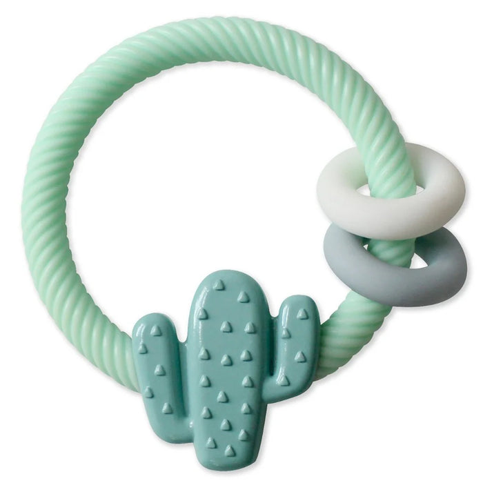 Itzy Ritzy Rattle Silicone Teether, Cactus