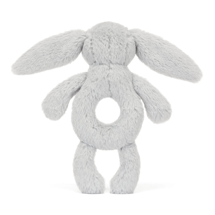 Jellycat Bashful Silver (Grey) Bunny Ring Rattle